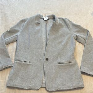 Banana Republic Gray Textured Blazer